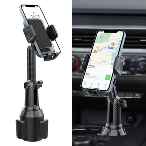 Adjustable Car Cup Holder Phone Mount Stable & Flexible Fit