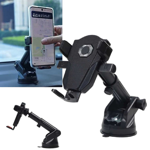 Car Phone Holder with Suction Cup Base Adjustable Mount