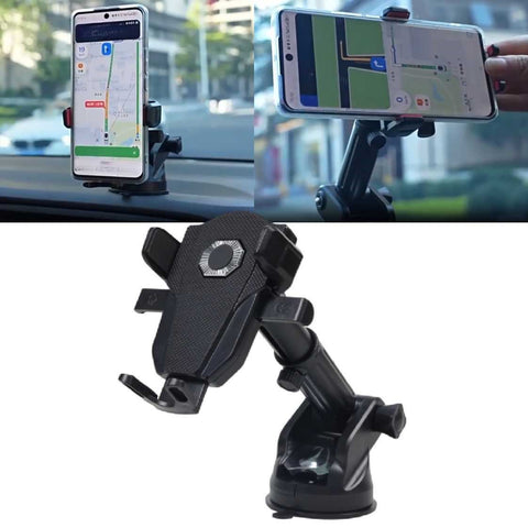 Car Phone Holder with Suction Cup Base Adjustable Mount