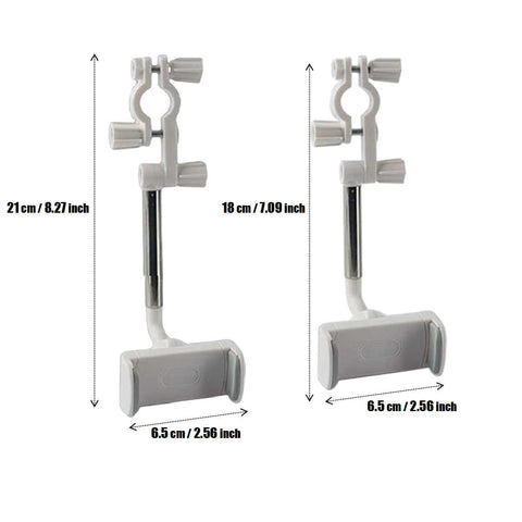 Universa Phone Mount for Car 360°Rotatable Retractable Car Phone Holder (White)