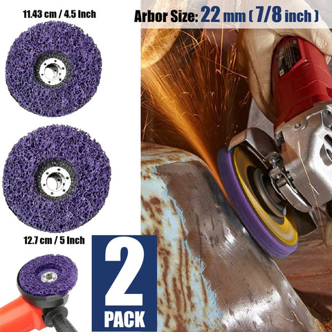 2Pcs Angle Grinder Rust Remover Wheel Remove Paint and Poly Strip Disc Wheel