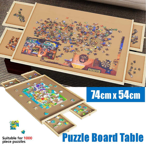 Wooden Jigsaw Puzzle Board Table Game Board Table