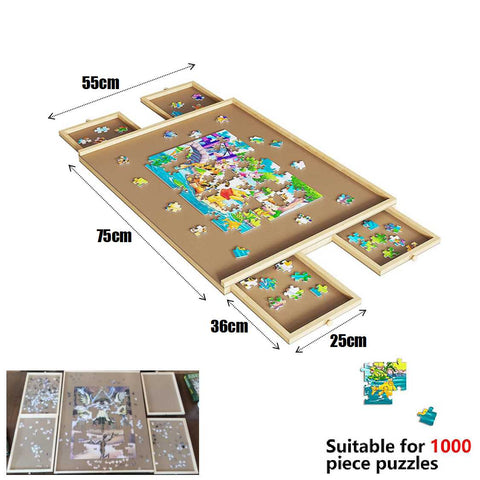 Wooden Jigsaw Puzzle Board Table Game Board Table