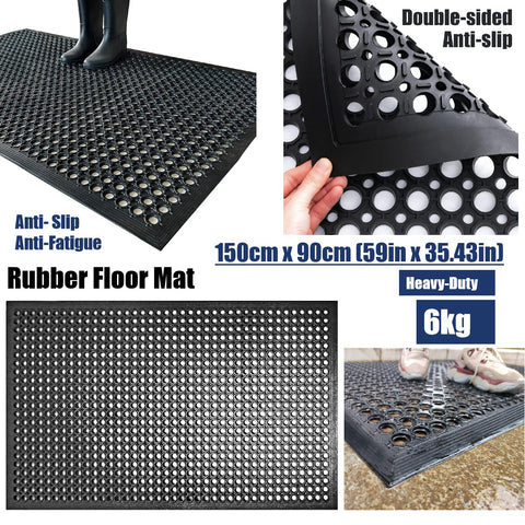 Heavy Duty Anti-Fatigue Industrial Commercial Kitchen rubber Mats 90cm x 150cm