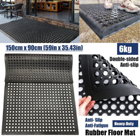 Heavy Duty Anti-Fatigue Industrial Commercial Kitchen rubber Mats 90cm x 150cm