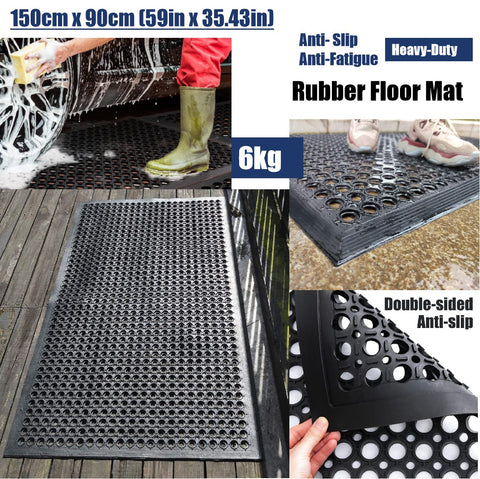 Heavy Duty Anti-Fatigue Industrial Commercial Kitchen rubber Mats 90cm x 150cm