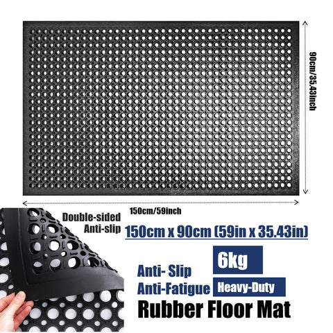 Heavy Duty Anti-Fatigue Industrial Commercial Kitchen rubber Mats 90cm x 150cm