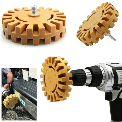 4 Inch Rubber Eraser Wheel Decal Eraser Wheel Adhesive Remover