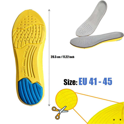 Shoes Insole Memory Foam Arch Support Breathable Deodorant 1 Pair