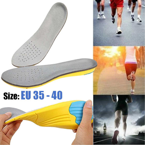 Shoes Insole Memory Foam Arch Support Breathable Deodorant 1 Pair