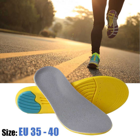 Shoes Insole Memory Foam Arch Support Breathable Deodorant 1 Pair