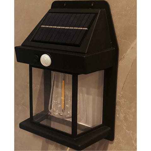 Solar Outdoor Wall Lights Fence Lantern Lights Garden Outdoor Decorative