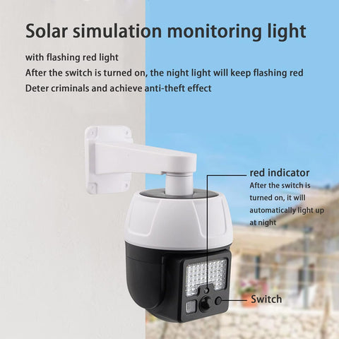 Outdoor Solar powered Home Security Camera CCTV Dummy Camera outdoor Solar light