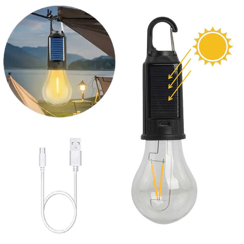 Solar LED Camping Lantern Double LED Strips