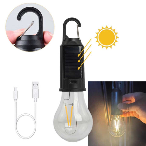 Solar LED Camping Lantern Double LED Strips