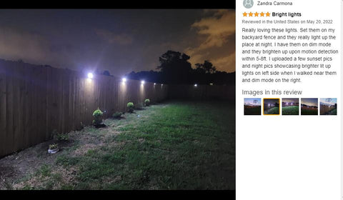 Solar Lights Outdoor 3 Working Mode Motion Sensor Lights Waterproof Wall lights