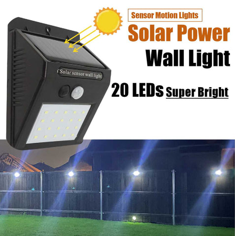 Solar Lights Outdoor 3 Working Mode Motion Sensor Lights Waterproof Wall lights