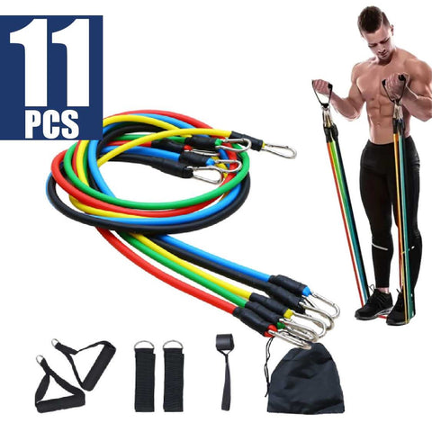 11Pcs Multi-Functional Resistance Band Set
