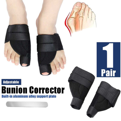 2-pack Adjustable Big Toe Separators with Aluminium Support for Bunion Relief