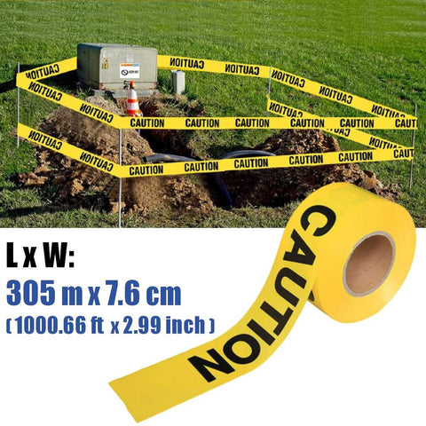 Safety Barrier Tapes 305m "Caution " Barricade Tape