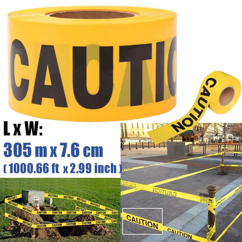 Safety Barrier Tapes 305m "Caution " Barricade Tape