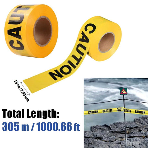 Safety Barrier Tapes 305m "Caution " Barricade Tape