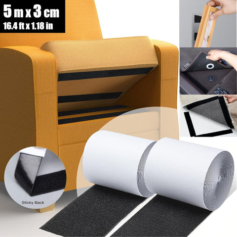 Hook And Loop Adhesive Velcro Tape 30mm*5m