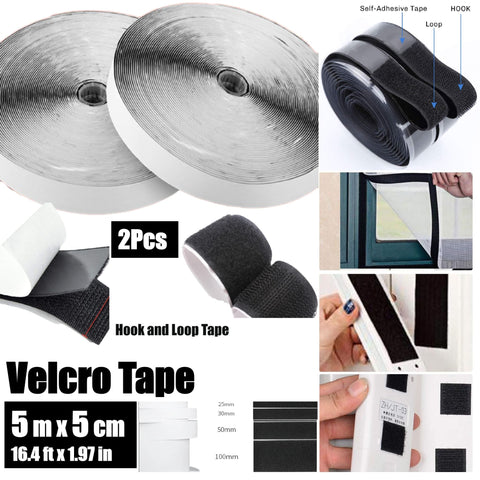 Heavy Duty Hook And Loop Adhesive Velcro Tape 50mm*5m