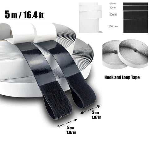 Heavy Duty Hook And Loop Adhesive Velcro Tape 50mm*5m
