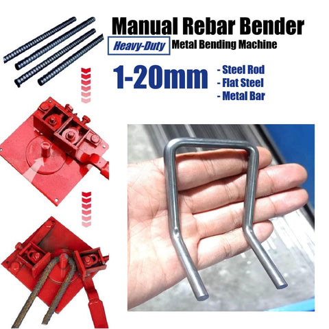 Metalworking Tool Metal Bending Machine Manual Rebar Bender Pipe Steel Rod