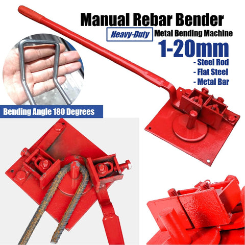 Metalworking Tool Metal Bending Machine Manual Rebar Bender Pipe Steel Rod