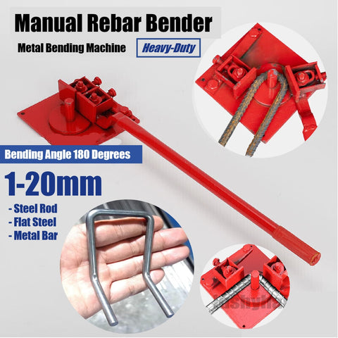 Metalworking Tool Metal Bending Machine Manual Rebar Bender Pipe Steel Rod