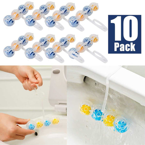 10 Pack Toilet Hanging Cleaning Ball Toilet Toilet Bowl Freshener Toilet Cleaner