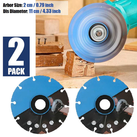2Pcs Angle Grinder 4Inch Wood Cutting Woodworking PVC Rubber Table Saw