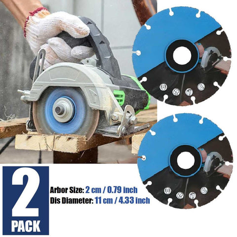 2Pcs Angle Grinder 4Inch Wood Cutting Woodworking PVC Rubber Table Saw