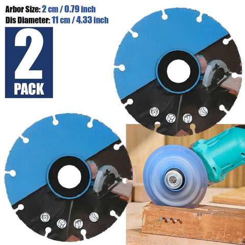 2Pcs Angle Grinder 4Inch Wood Cutting Woodworking PVC Rubber Table Saw