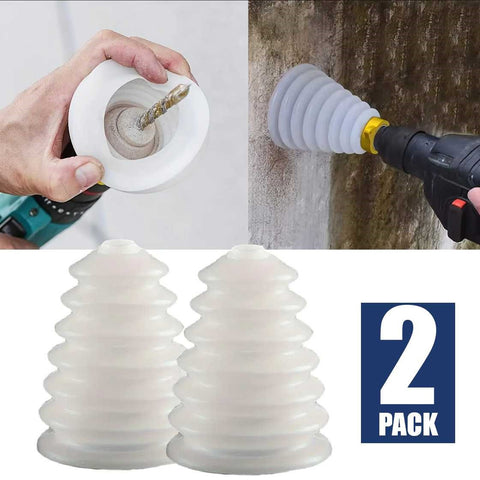 2Pack 90mm Hole Saw Attachment Accessories Silicone Drill Dust Collector