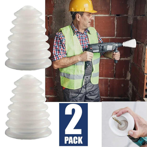 2Pack 90mm Hole Saw Attachment Accessories Silicone Drill Dust Collector