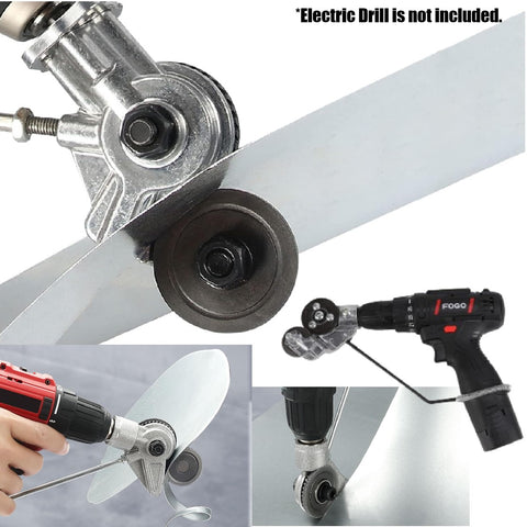 Corrugated Metal Roofing Sheet Electric Nibbler Cutter shears Drill Attachment