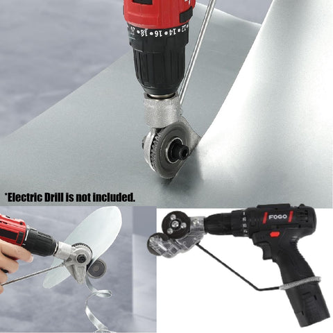 Corrugated Metal Roofing Sheet Electric Nibbler Cutter shears Drill Attachment