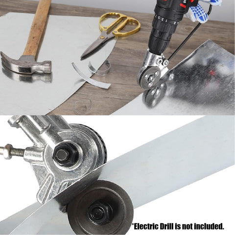 Corrugated Metal Roofing Sheet Electric Nibbler Cutter shears Drill Attachment