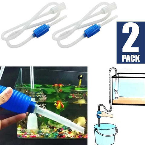 2Pack Aquarium Gravel Cleaner Fish Tank Vacuum Cleaner Tools For Water Changer