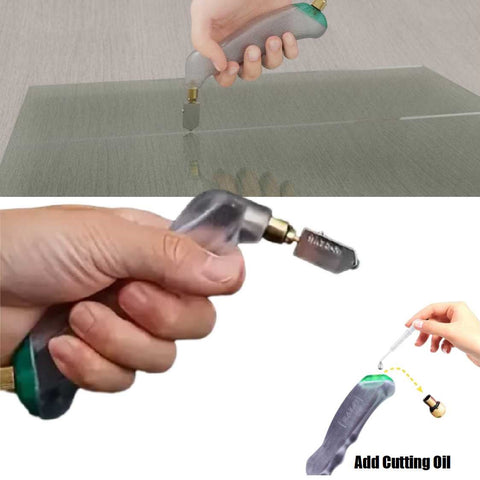 Heavy Duty Diamond Glass Cutters Tool for Thick Glass Tile Mirror Cutting 2-12mm