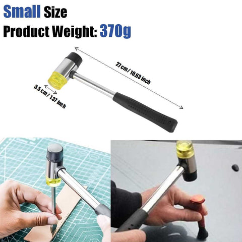 Anti-Slip Double-Faced Soft Hammer Mallet 35mm Rubber Hammer Shockproof