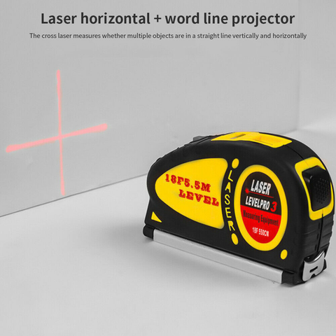 Cross Line Laser Tool with 550cm Tape Measure