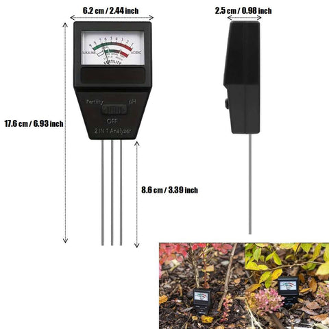 Garden Lawn Indoor Plant Care Plant Water Soil Tester Fertility PH Tester