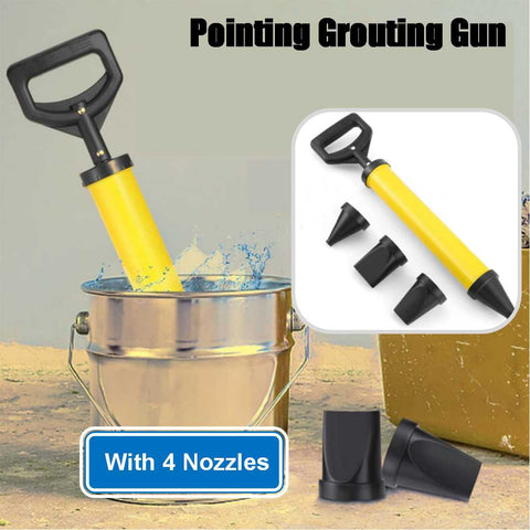 Portable Concrete Mixer Grout Tools 4 Nozzles For Cement Caulking Concrete Brick layers