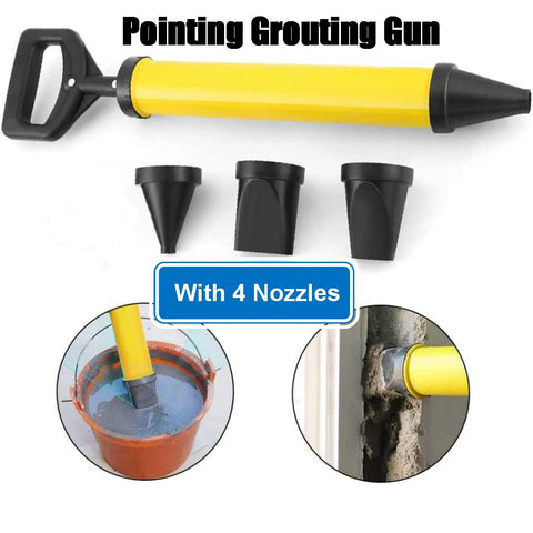 Portable Concrete Mixer Grout Tools 4 Nozzles For Cement Caulking Concrete Brick layers