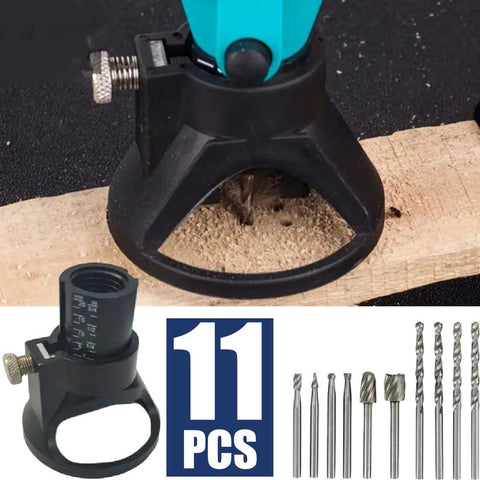 Dremel Rotary Tool Wood Precise Carving Locator 10Pcs Burr Rasp Drill Bits Sets