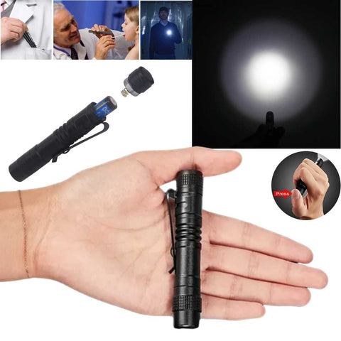 Slim Pocket LED Torch Flashlight Inspection Camping Outdoor Emergency